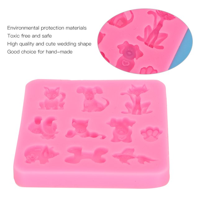 Cartoon Animals Shape Silicone Model High Temperature Resistance DIY Hand Made Tool for Candy Chocolate Cake