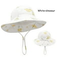 thumbnail image 2 of Gubotare Baby Sun Hats Boy Kids Sun Hat Ponytail Girls UPF 50 Bucket Cap Summer Beach Fishing Kids Hat Wide Brim Adjustable Swim Hat (N,Size 3-12 Months), 2 of 8