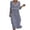*Gray, variant on ClodeEU Women's Lace Trim V Neck 3/4 Sleeve Tunic Midi Dress,Casual Boho Beach Vacation Dress Beige,Women's Plus L