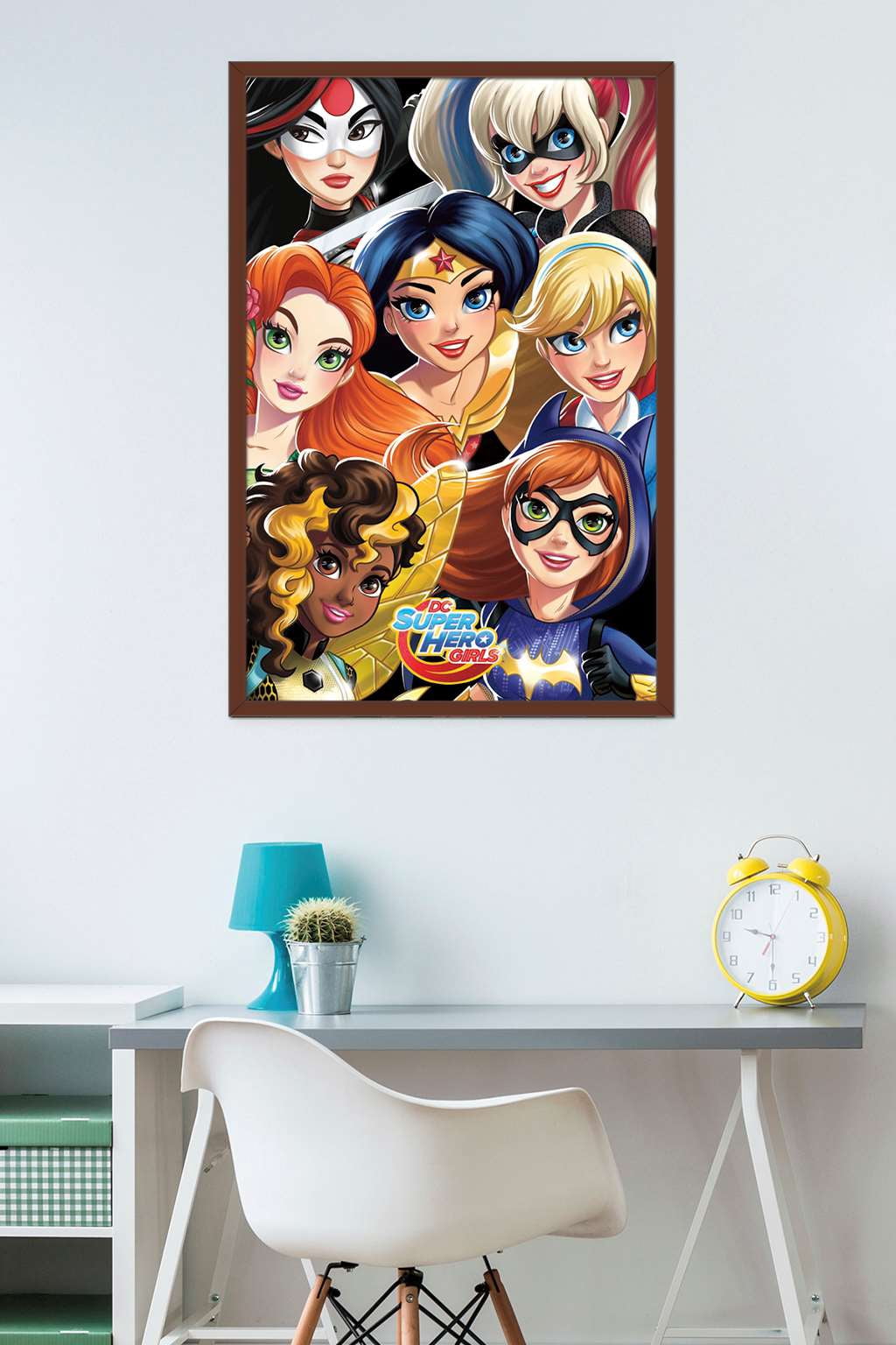 DC Comics TV - DC Superhero Girls - Group Wall Poster, 22.375" x 34", Framed