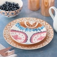 thumbnail image 5 of Spice by Tia Mowry Savory Saffron 18 Piece Round Fine Ceramic Dinnerware Set in Honey Gold, 5 of 5