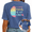 1-Blue, variant on Giffimy Women's Brown Rainbow Brain Back Print Tee Vintage Washed T-Shirt Short Sleeve Relaxed Fit Top