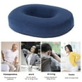 Jetcloudlive Ergonomic Memory Foam Donut Ring Cushion for Medical