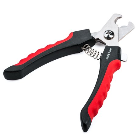 Mockins Professional Dog Nail Clipper With Ergonomic Handles & Semi Circular Blades Making The Pet Nail Clippers Safe and Easy To Use - Large - Red
