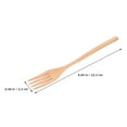 thumbnail image 2 of Raindrops 2pcs Wooden Forks Fruit Forks Salad Forks Wooden Cooking Forks Wood Dinner Fork for Cooking Stirring Pasta Fruit Salad Noodles, 2 of 8