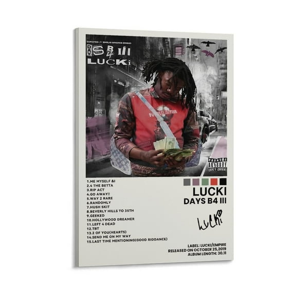 Lucki Canvas Posters Wall Art Bedroom Office Music Poster For Bedroom Kitchen Bathroom Living Room Office Decor
