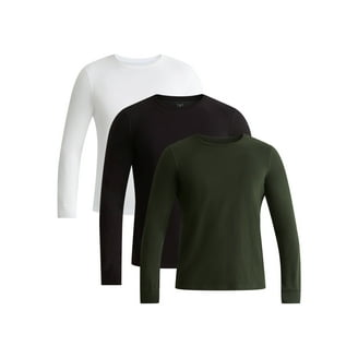 Pro 5 Super Heavy Mens Long Sleeve T-Shirt,Black,4XL Tall