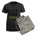 thumbnail image 5 of CafePress - Livetriath Women's Dark Pajamas - Women's Short Sleeve Print T-Shirt and Pants Dark Cotton Pajama Set, 5 of 7