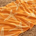 thumbnail image 3 of Great Bay Home Cotton Printed 2-Pack Beach Towel  (2 Pack - 30" x 60", Starfish - Orange / Yellow), 3 of 5