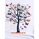 thumbnail image 4 of Camiseta Para Mujer De Verano Para Uso Diario, Viajes, DesplazamientosColorful Butterfly Tree Print Sports T-shirt, Fashion Short Sleeve Round Neck Casual Top, Women's ActivewearFather's Day, Mother, 4 of 8