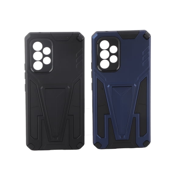 2 fundas para Samsung Galaxy A53 5G TPU a prueba de golpes protección total para viajes uso diario color negro y azul Nikou