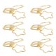 thumbnail image 3 of 100 Piezas Clips Lindos para Carpeta Fuerte Fuerza de Sujeción Forma de Flor de Dibujos Animados Abrazaderas de Papel de Metal Resistentes para Guardar Documentos Boletos Oro, 3 of 14
