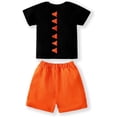 thumbnail image 2 of Toddler Boy Short Set Little Boy Clothes Casual CrewNeck Short Sleeve T-Shirt and Short Sets Summer Outfits 2T-7T, 2 of 16