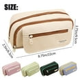 thumbnail image 3 of Large Pencil Case Pencil With Zipper Compartments Aesthetic Pencil Case For Adults Stationery Pen Case For, 3 of 9