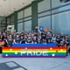 thumbnail image 4 of Banner de arcoíris, decoraciones de orgullo, letrero de arcoíris para jardín, telón de fondo LGBTQ, suministros para fiestas gay, 300 x 50 cm, decoración colgante del orgullo para exteriores,, 4 of 6