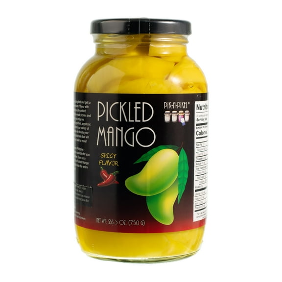 Pik-A-Pikel Pickled Mango Flavor Made from Green Fresh Mango, Product of the Philippines (Spicy 26.5-Ounce Jar)