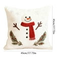 thumbnail image 3 of CaiYueKe Christmas Print Pillow Cover Linen Cushion Case Sofa Throw Pillowcase Decorative Home Decor Accent Pillow Cover Living Room Bedroom Decor, 3 of 8