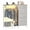 LightGray, variant on EDX 47.2" H Dresser for Bedroom with Hanging Rack, 6 Drawers Dresser with LED Lights & Charging Station, Fabric Dressers & Chest of Drawers with Rack, Wooden Top, Grid Panel,Rustic Brown