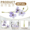 thumbnail image 3 of Uxcell 12Pcs Flores Flotantes para Centros de Mesa, Cabezas de Flores Falsas de Seda de Flor de Guisante Púrpura Blanca para Velas Flotantes, Relleno de Jarrones, Decoración de Mesa de Fiesta y Boda, 3 of 6
