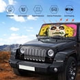 thumbnail image 4 of Beetlejuice Car Windshield Sun Shades, Front Windshield Sun Shade For Car Truck Suv, Foldable Sun Visor, Hardened Reflector Shield Cover, Keeps Your Vehicle Cool, 4 of 9