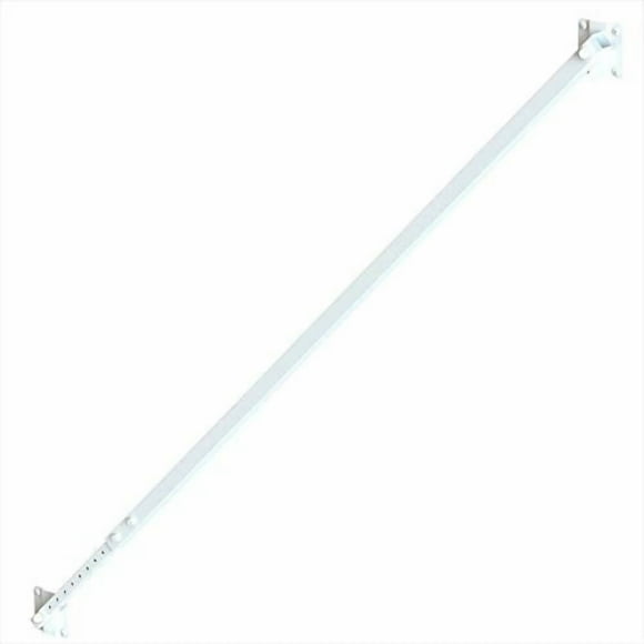 Vinyl Wood Fence Fully Adjustable Telescoping Gate Anti-Sag Brace Kit (White (2 Pack))