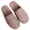 Gray, variant on Linen Slippers For Women Men Breathable Leather Soft Rubber Soft Sole Bedroom Flat Shoes Non-slip House Slippers Indoor Outdoor