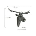 thumbnail image 2 of Indiaart12 Aluminium Metal Moose Head Wall Sculpture Statue (10.5 inches), 2 of 3