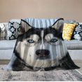 thumbnail image 2 of ONETECH  Husky Blanket Cute Animal Dog Blanket Soft Fuzzy Plush Throw Blankets for Couch Bed, 2 of 6