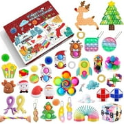 Fidget Advent Calendar 2021 Christmas Countdown Calendar 24 Days Figetsss Toys Sets Cheap Fidget Toy for Kids Gift
