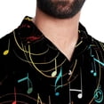 thumbnail image 5 of Note Men's Short Sleeve Casual Printed Button Down Beach Shirts, 5 of 6