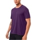 thumbnail image 2 of Blusas y camisas de manga corta y cuello redondo para hombre, estilo casual, de color liso, elásticas, para correr, fitness, de manga corta, de poliéster., 2 of 7