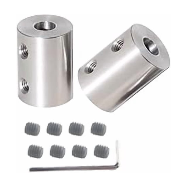 CHANCS Rigid Shaft Coupler 6mm to 3mm Bore Rigid Coupling Set Screw for DIY Parts 2PCS