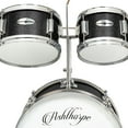 thumbnail image 4 of Ashthorpe 5-Piece Complete Junior Drum Set with Brass Cymbals and Drummer's Throne - Black, 4 of 7