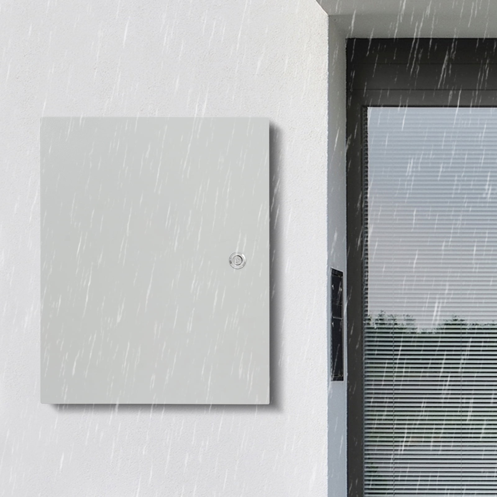 1 PCS Grey  40*20*50cm/15.75*7.87*19.69in Outdoor Electrical Box, Electrical Box, Lockable Outdoor Electrical Box