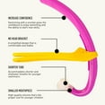 thumbnail image 4 of FINIS Stability Snorkel Jr, Ages 6-10, Swim Snorkel, Magical Magenta, 4 of 7