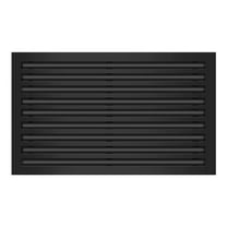 BUILDMART - 30x18 Modern AC Vent Cover - Decorative Black Aluminum Air Vent - Standard Linear Slot Diffuser - Heating and Cooling Register Grille for Ceiling, Walls & Floors - Texas Buildmart