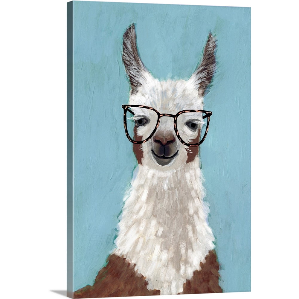 Llama Specs I | Canvas Wall Art, Kids Home Decor | 16x24 - Walmart.com ...