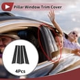 thumbnail image 2 of Recorte de Ventana del Pilar de la Puerta Único Bargains Frontal Izquierda Derecha para Peugeot 307 2004-2013 Etiqueta Antara Arañazos Cubierta Exterior de la Puerta de Fibra de Carbono Negra 4Pcs, 2 of 6