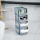 thumbnail image 5 of HOUSE DAY Juego de 4 Contenedores de Almacenamiento Contenedores de Almacenamiento de Plástico para Organización y Almacenamiento, Gris, 5 of 10