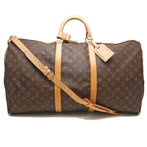 Pre-Owned LOUIS VUITTON Monogram Keepall 60 Bandouliere M41412 Boston Bag, Brown,... (Good)