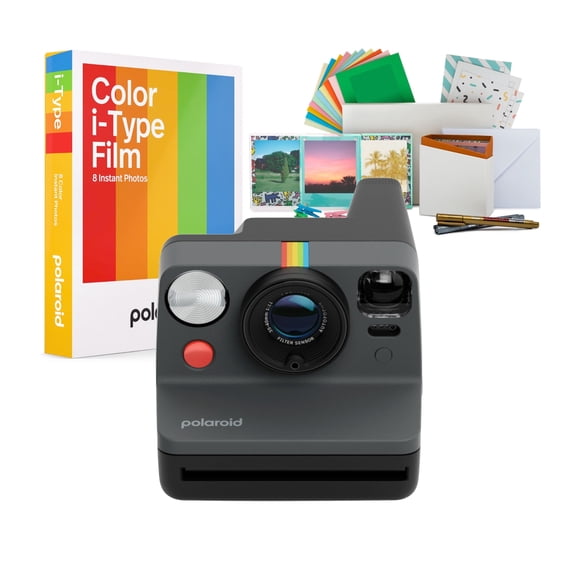 Polaroid Now Generation 3 Instant Camera with Film Kit and Color Instant Film (Black) Bundle