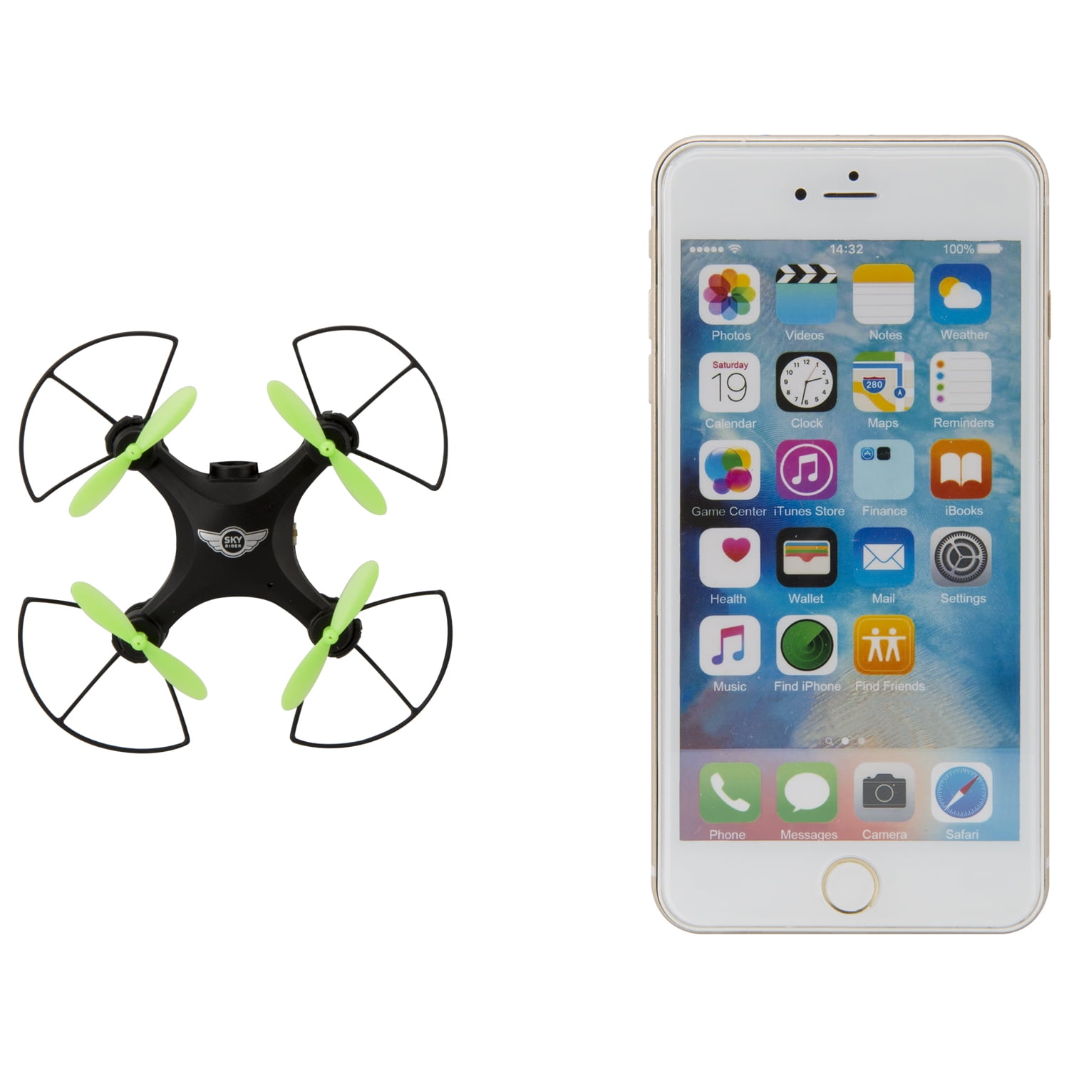 Sky rider mini glow quadcopter cheap drone dr157w