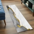 thumbnail image 4 of Gray Gold Marble 2'x6' Runner Rug, Modern Abstract Marble Crack Texture Washable Non-Slip Area Rugs for Hallway Kitchen Floor Bedroom Entryway, Long Laundry Carpet Decoration Indoor Mat, 4 of 9