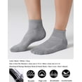 thumbnail image 3 of CAILDANL 6 Pack Men's Ankle Socks with Cushion, Sport Athletic Running Socks, 3 of 6