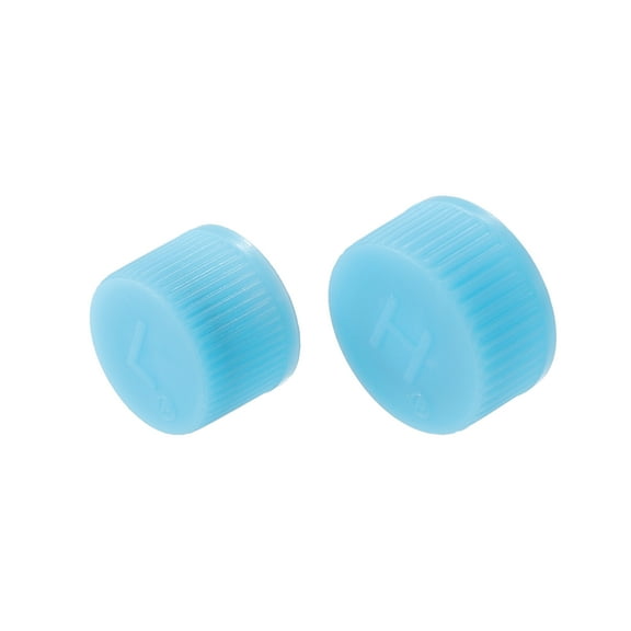 Unique Bargains 1 Pair 0.62" Automotive Air Conditioner Valve Caps for Car AC System Air Conditioning Repairing Blue