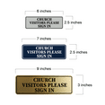 thumbnail image 4 of Standard Church Visitors Please Sign In Sign (Red) - Large, 4 of 5