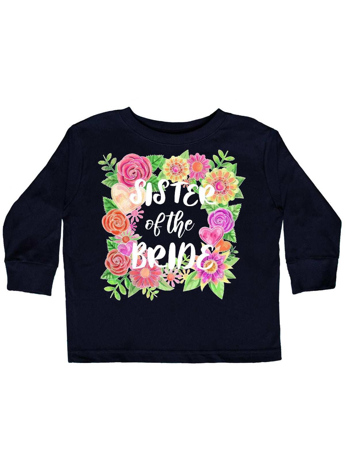 inktastic Sister of The Bride with Bouquet Toddler T-Shirt