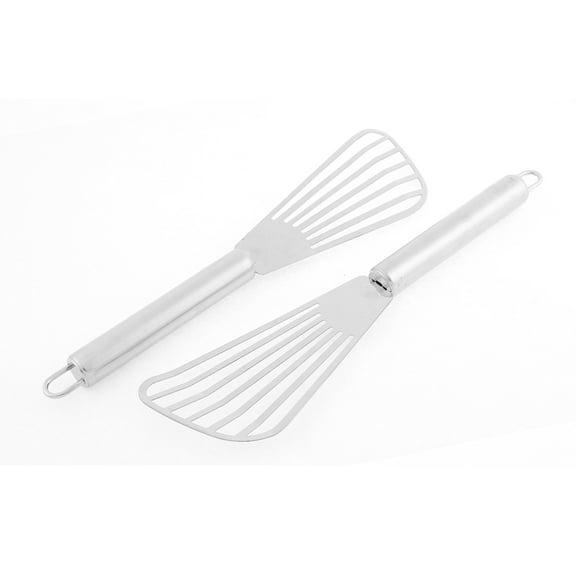 Uxcell Stainless Steel Cooking Spatula Slotted Pancake Turner 2PCS