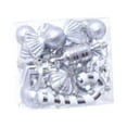 thumbnail image 3 of 16 adornos navideños colgantes Strade Fareast Limited para decoración del hogar Plata, 3 of 8