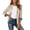Beige, variant on Faux Suede Blazer Jacket for Women Lightweight Notched Lapel Button Down Vintage Western Coat Dressy Casual Long Sleeve Solid Color Jacket with Pockets XXL